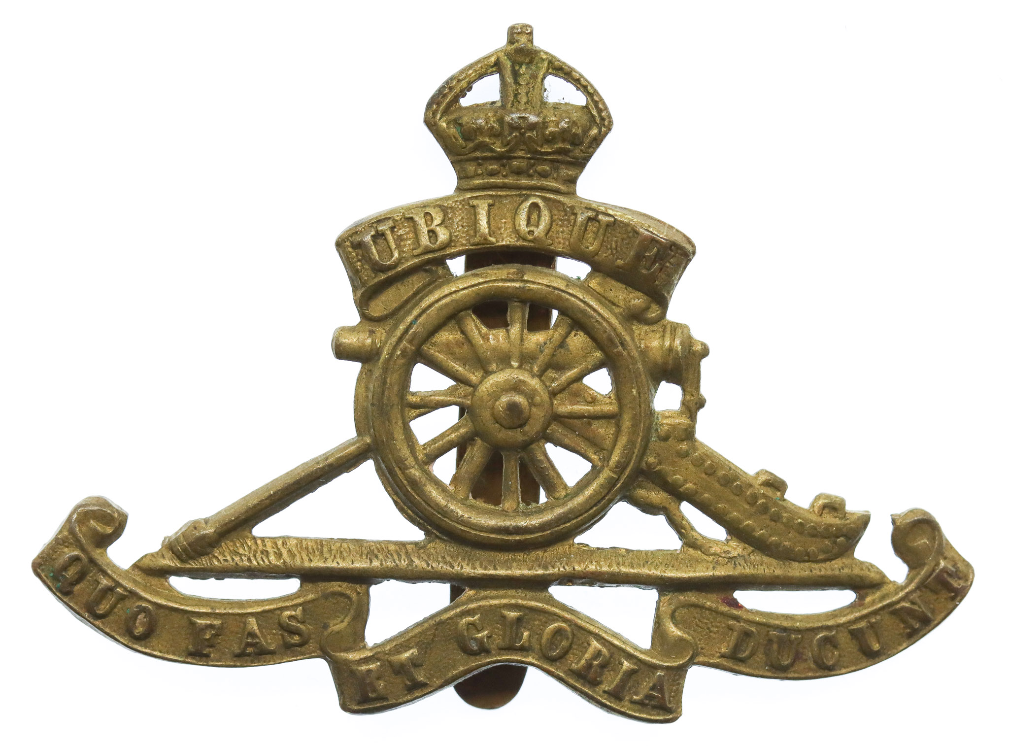 Royal Artillery Cap Badge - King's Crown