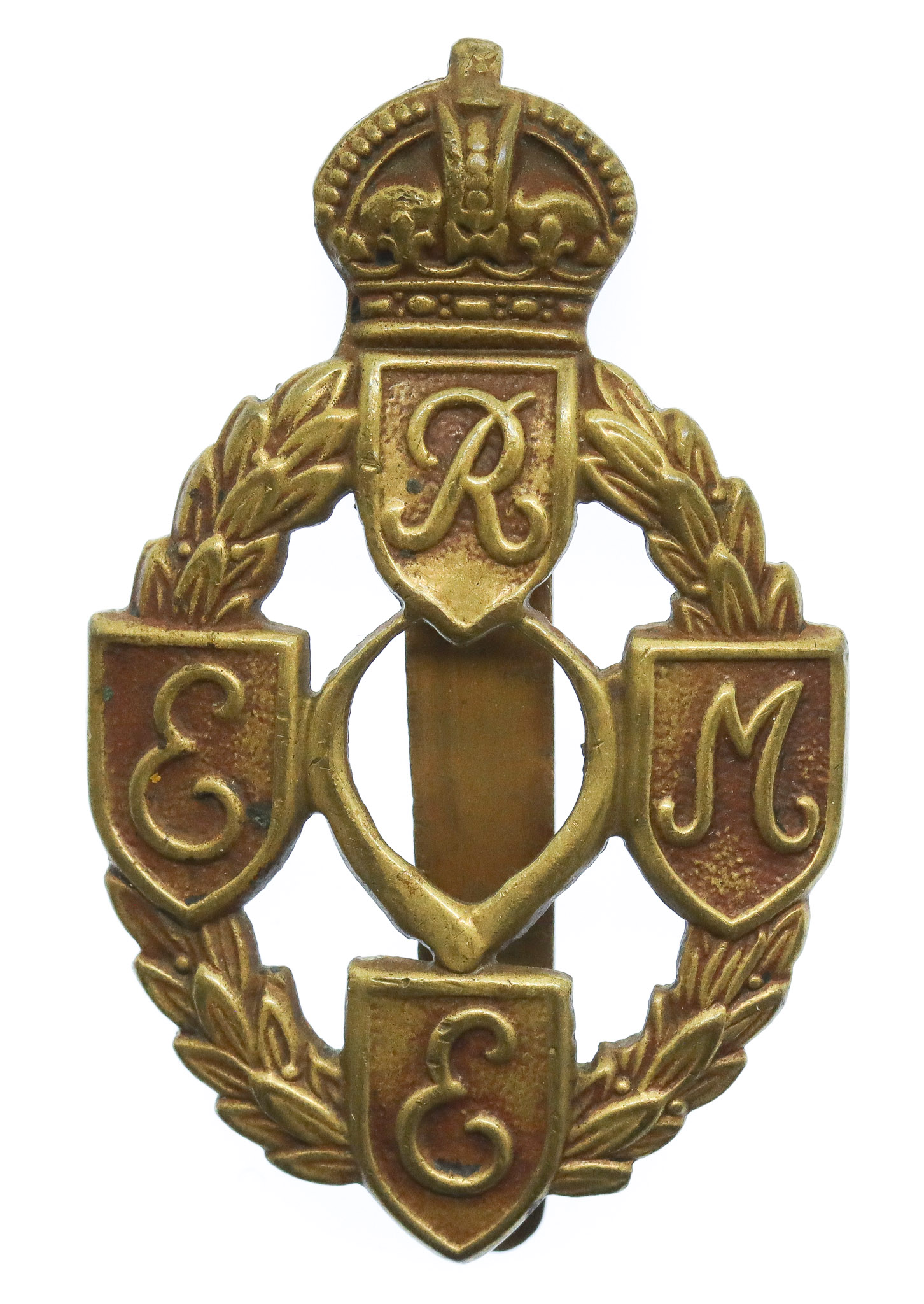 Royal Electrical & Mechanical Engineers (R.E.M.E.) Cap Badge - King's Crown