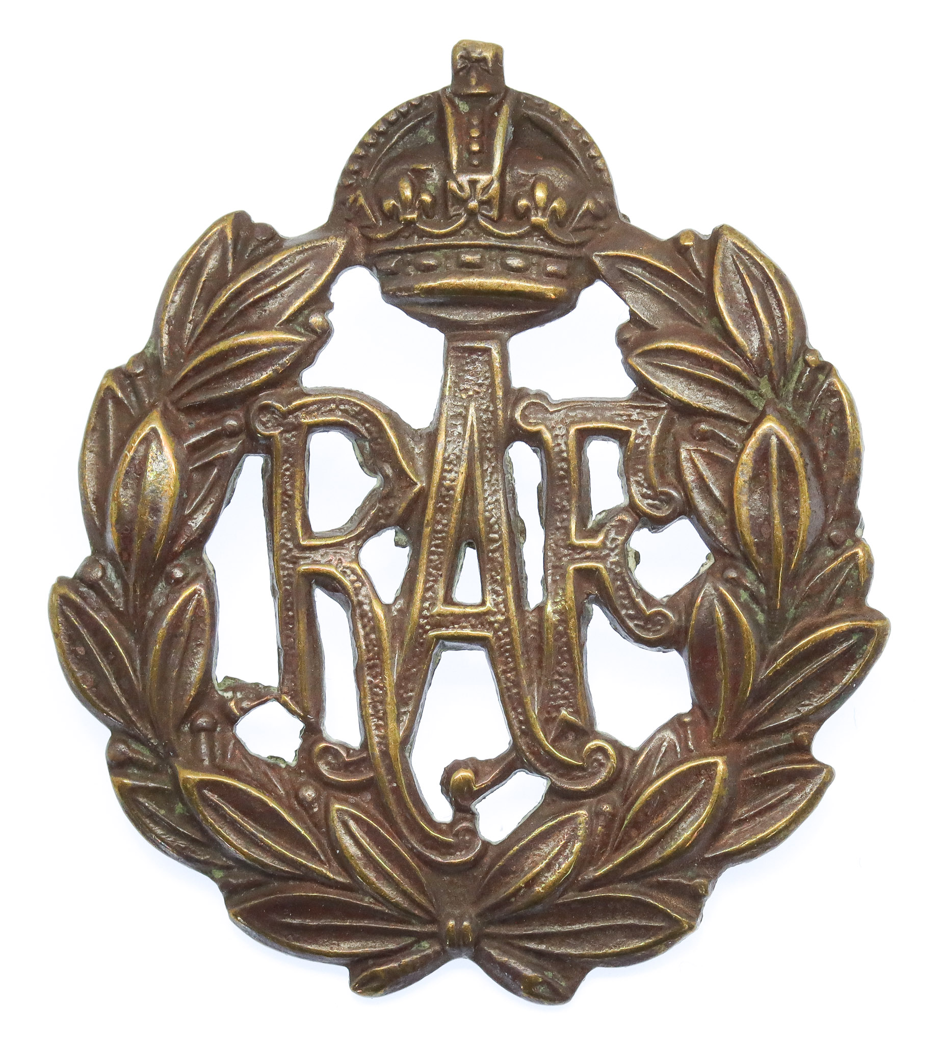 Royal Air Force (R.A.F.) Cap Badge - King's Crown