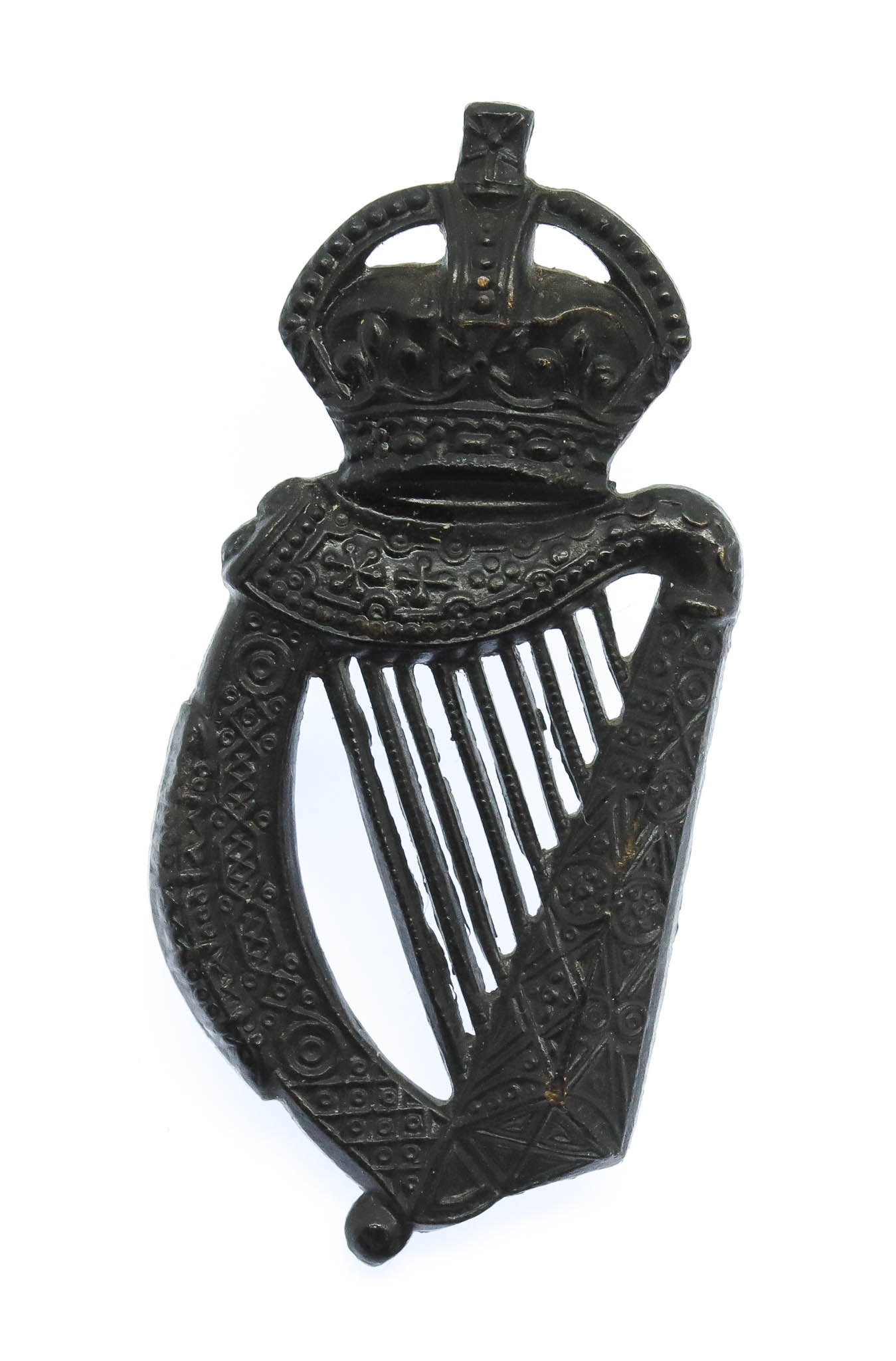 Royal Ulster Constabulary (R.U.C.) Cap Badge - King's Crown
