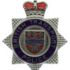British Transport Police (B.T.P.) Enamelled Cap Badge - Queen's Crown