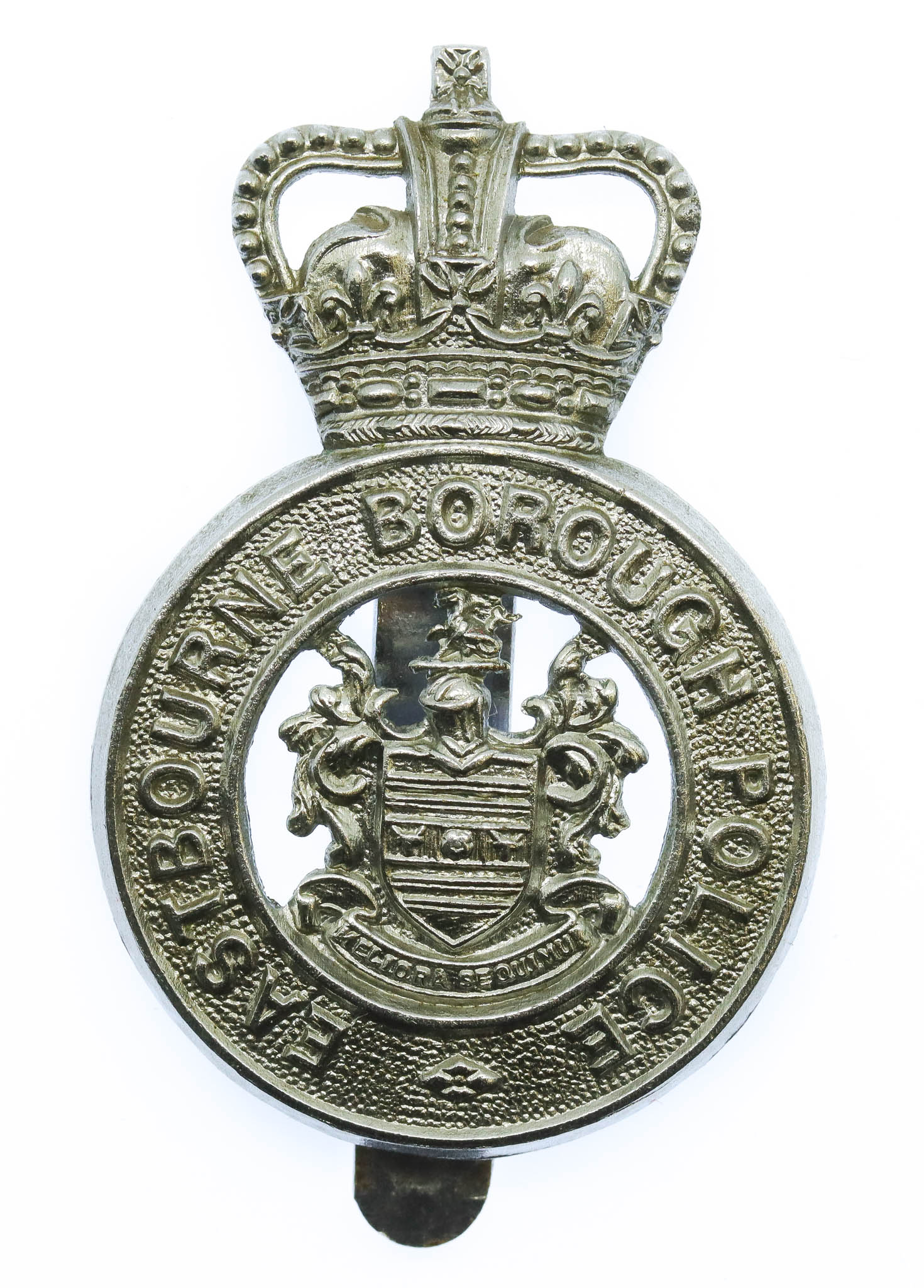 Eastbourne Borough Police Cap Badge - Queen's Crown