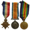 WW1 1914-15 Star Medal Trio - Pte. H. Stead, King's Own Yorkshire Light Infantry