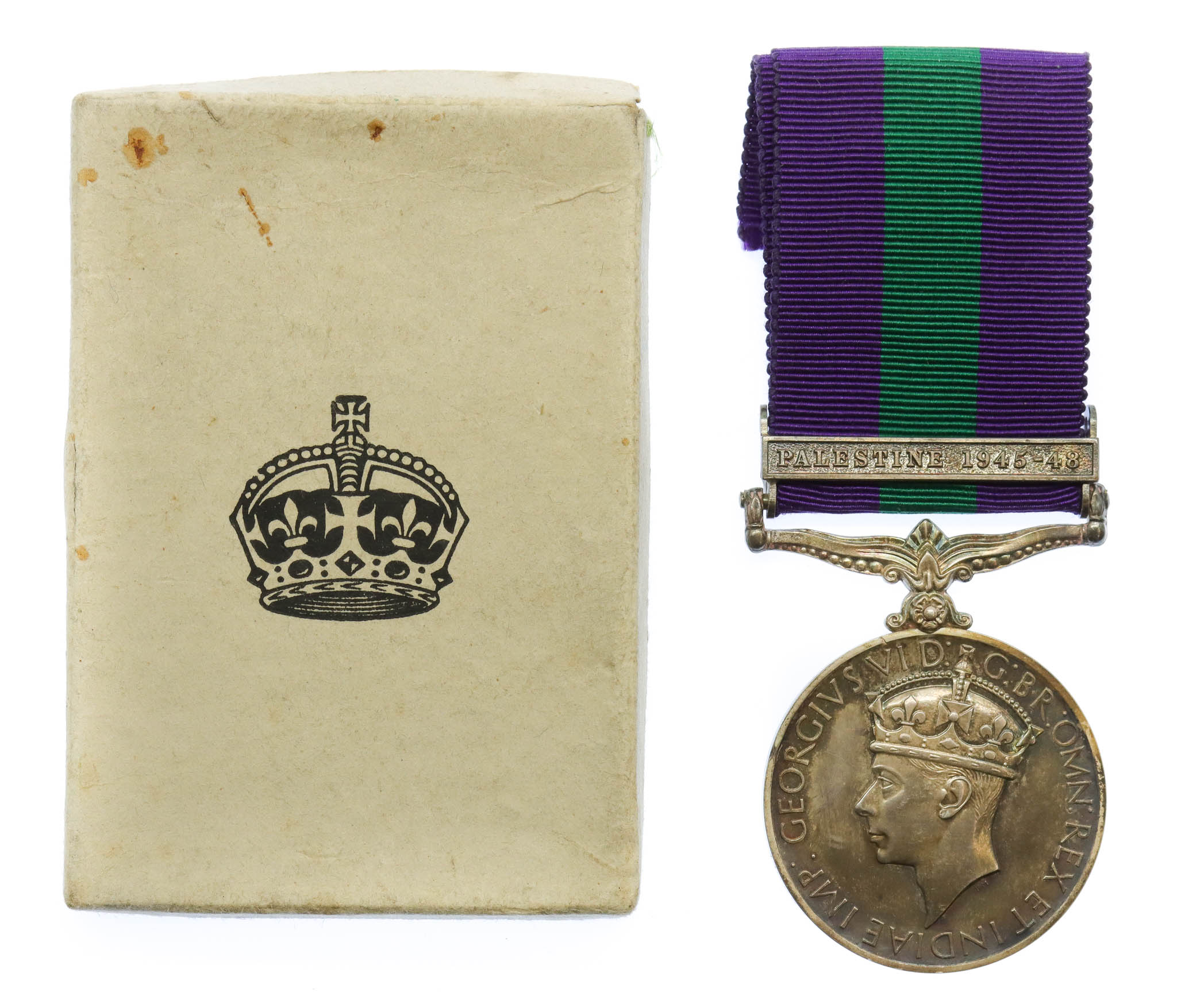 General Service Medal (Clasp - Palestine 1945-48) - Sigmn. G. Hanson, Royal Signals