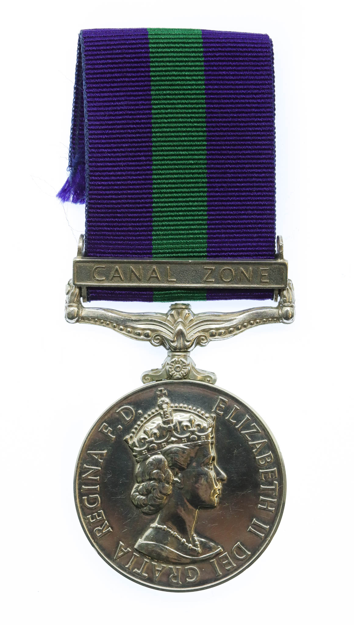 General Service Medal (Clasp - Canal Zone) - AC2. J. Jackson, Royal Air Force