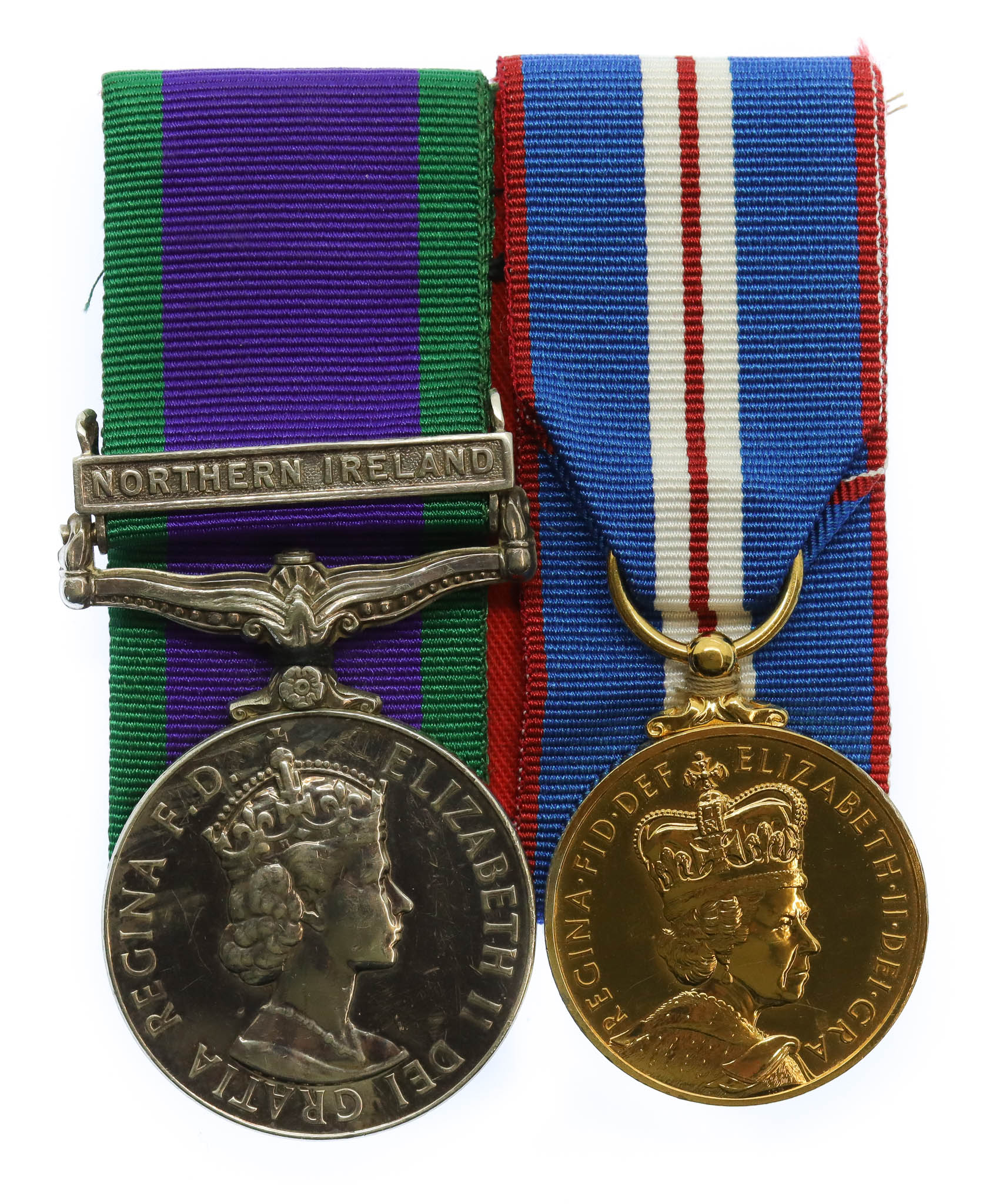 Campaign Service Medal (Clasp - Northern Ireland) & 2002 Golden Jubilee Medal - Gdsm. D. Church, Scots Guards