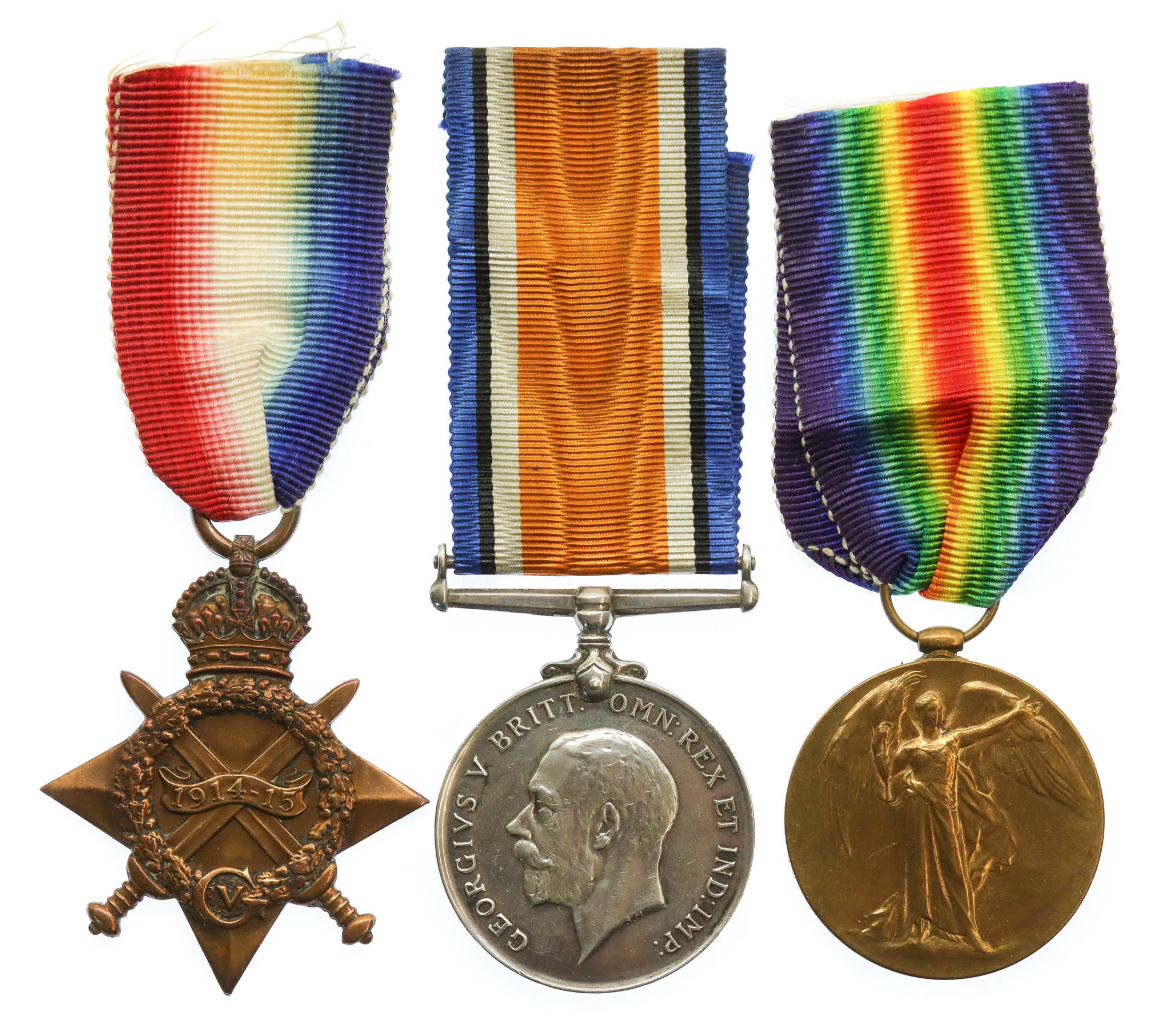 WW1 1914-15 Star Medal Trio - Pte. S. Hodgson, King's Own Yorkshire Light Infantry