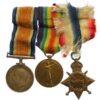 WW1 1914-15 Star Medal Trio - Pte. W. Gilbert, Notts & Derby Regiment (Sherwood Foresters) - Wounded