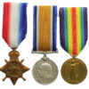 WW1 1914-15 Star Medal Trio - Able Seaman Samuel Brown, Royal Navy - H.M.S. Vanguard Casualty