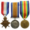 WW1 1914-15 Star Medal Trio - Pte. A.V. Baker, 14th Bn. King's (Liverpool) Regiment