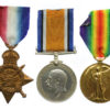 WW1 1914 Mons Star Medal Trio - Pte. J. Marshall, 10th Hussars - Twice Wounded