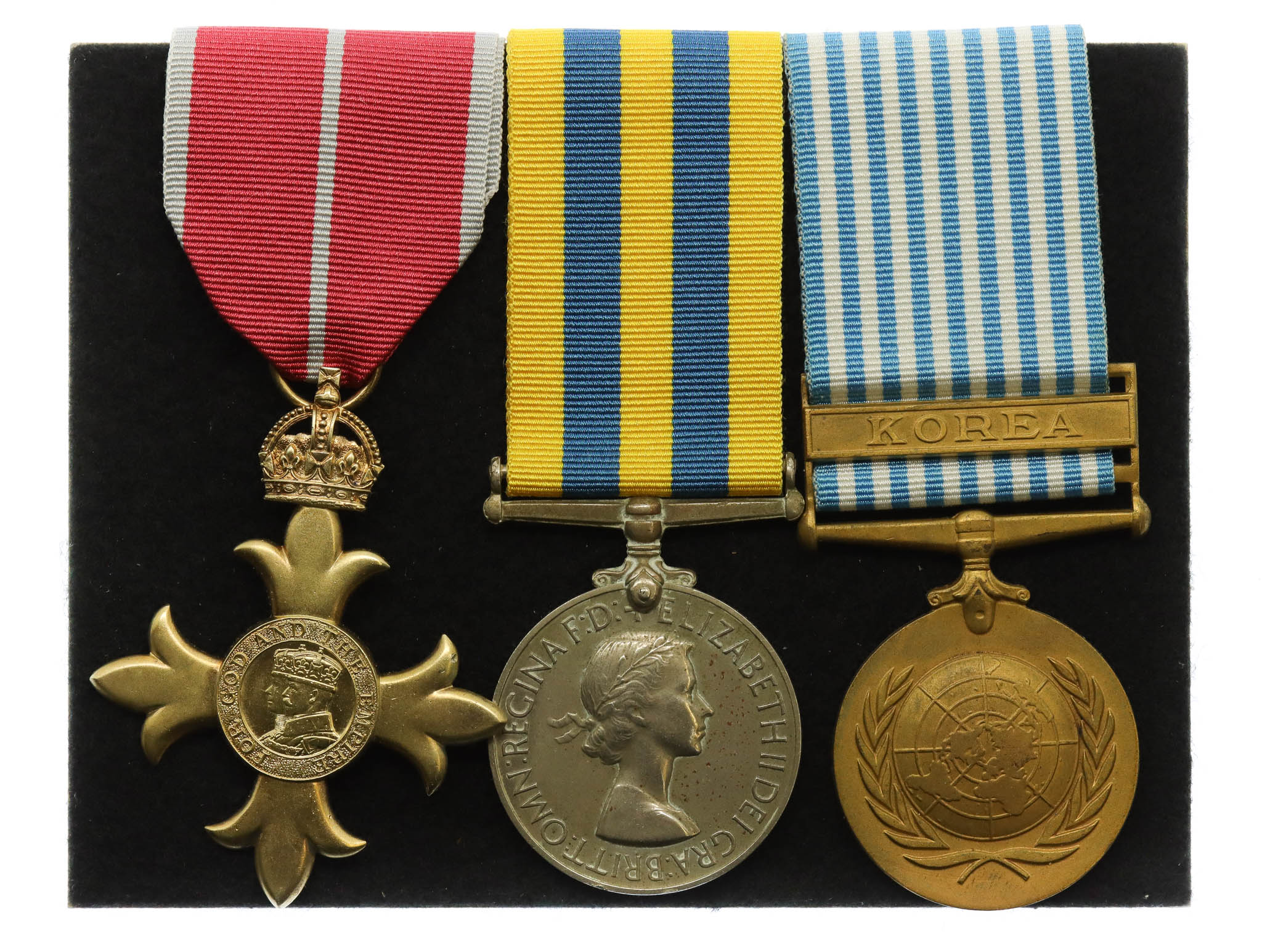 O.B.E. (Military Division), Queen's Korea and UN Korea Medal Group of Three - Lieutenat Colonel R.C. Gardiner-Hill, Survey Production Centre Royal Engineers