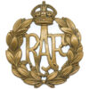 Royal Air Force (R.A.F.) Cap Badge - King's Crown