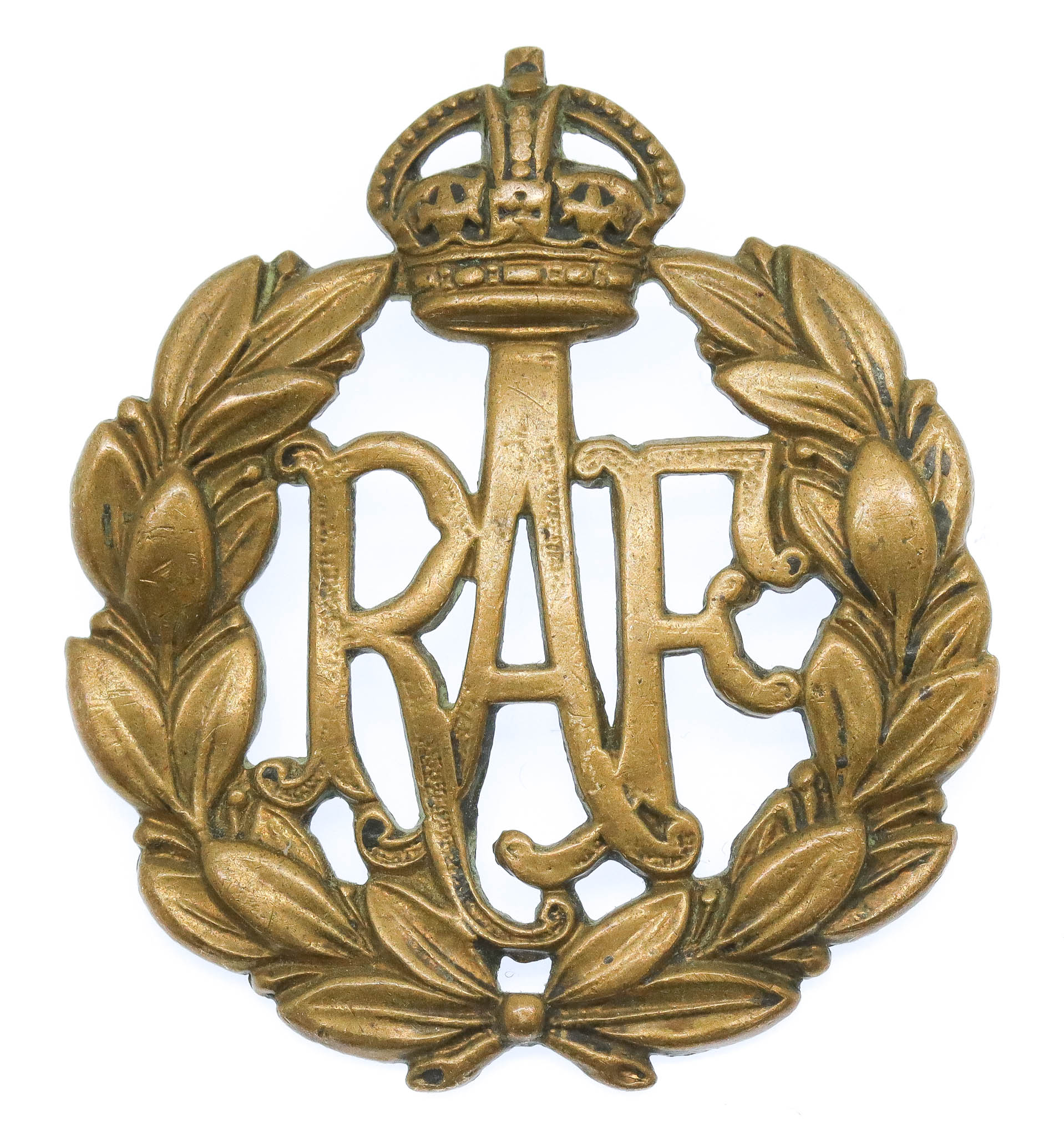 Royal Air Force (R.A.F.) Cap Badge - King's Crown