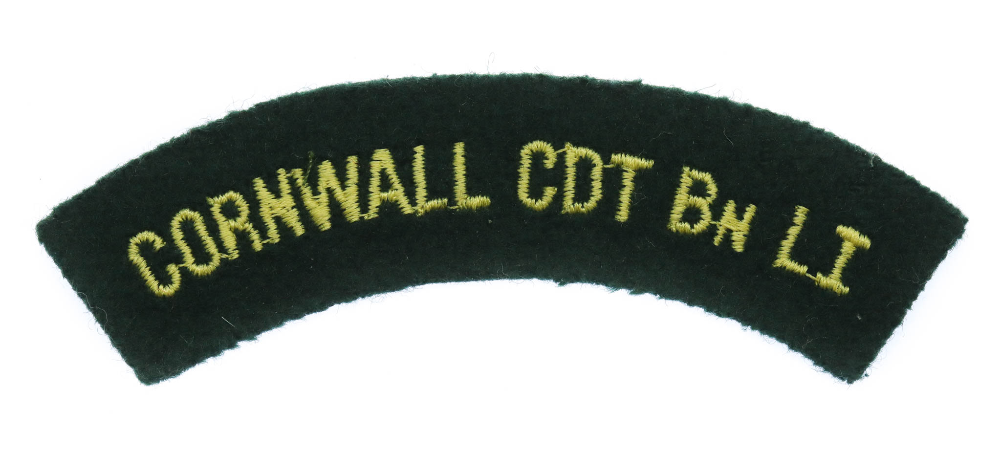 Cornwall Cadet Battalion Light Infantry (CORNWALL CDT BN LI) Cloth Shoulder Title