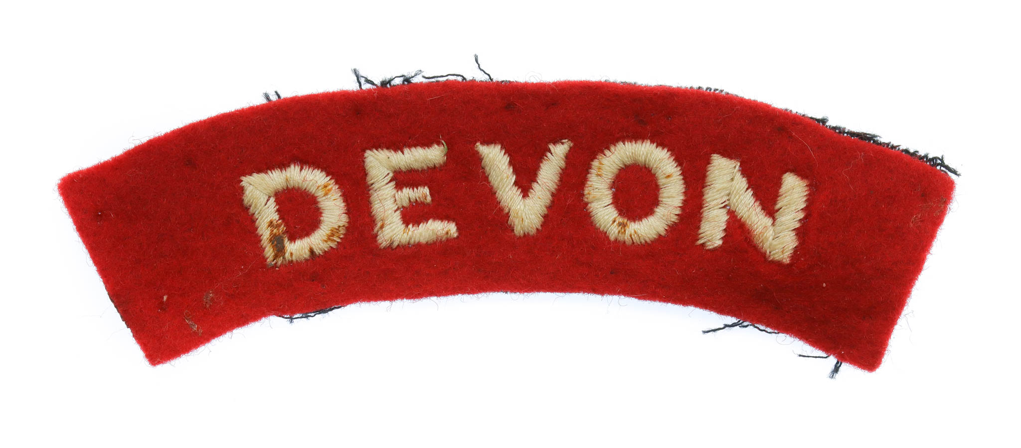 Devonshire Regiment (DEVON) Cloth Shoulder Title