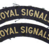 Pair of Royal Corps of Signals (ROYAL SIGNALS) Printed Shoulder Title