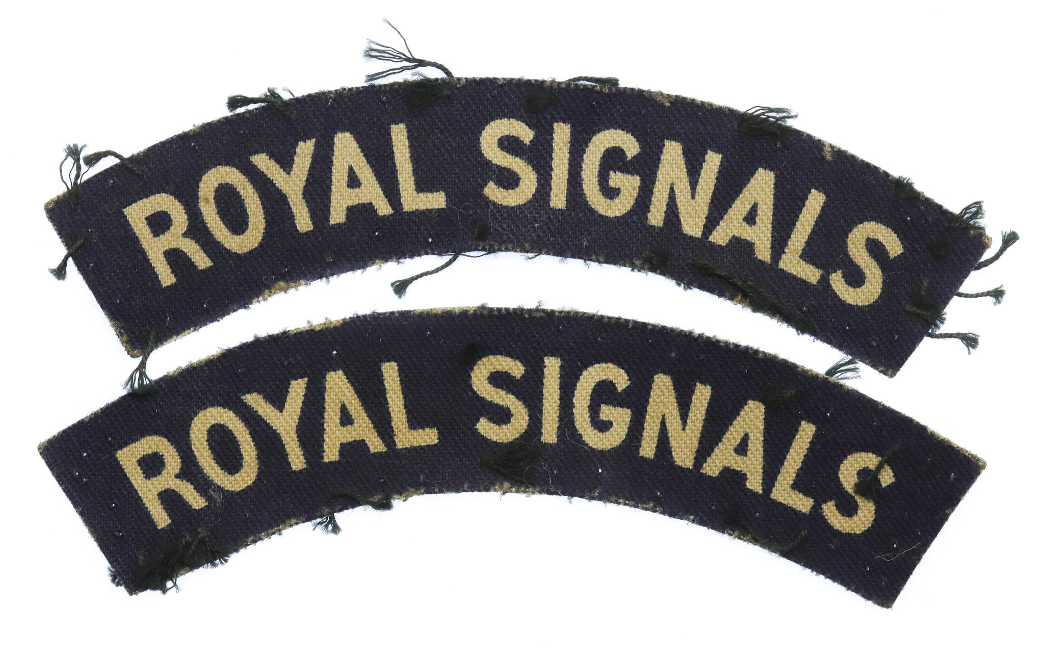 Pair of Royal Corps of Signals (ROYAL SIGNALS) Printed Shoulder Title
