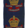 Pair of Uncut British Commonwealth Forces Cloth Formation Signs - King's Crown
