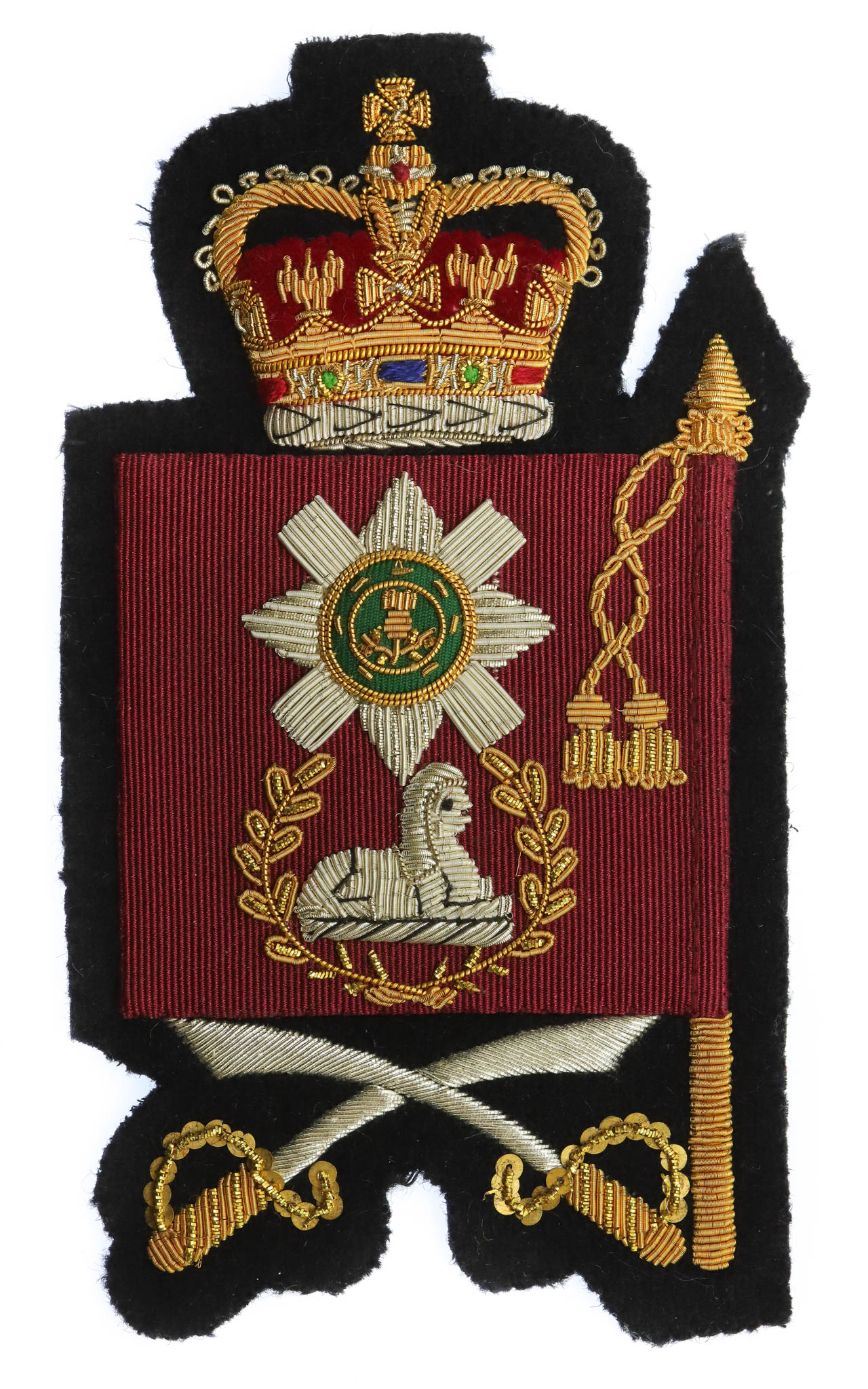 Scots Guards Colour Sergeants Arm Badge - Queen's Crown