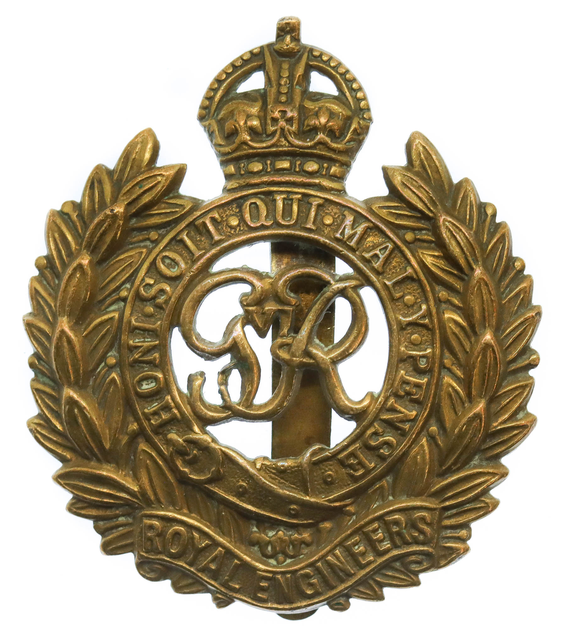 George VI Royal Engineers Cap Badge