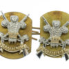 Pair of 3rd Carabiniers Anodised (Staybrite) Collar Badges