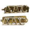 Pair of Army Air Corps (A.A.C.) Anodised (Staybrite) Shoulder Titles