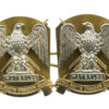 Pair of Royal Scots Dragoon Guards Anodised (Staybrite) Collar Badges 