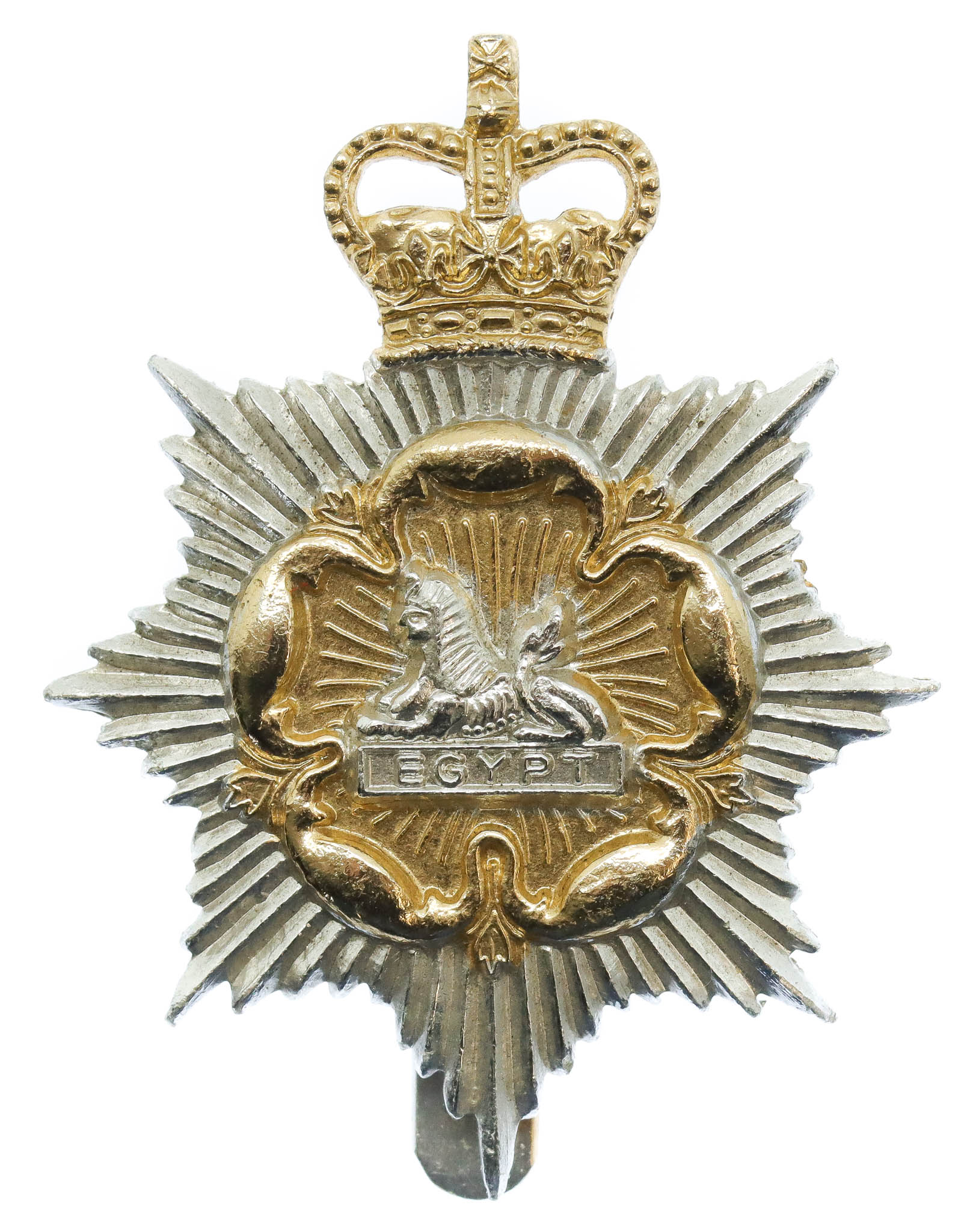 Gloucestershire & Hampshire Regiment Anodised (Staybrite) Cap Badge