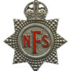 National Fire Service (N.F.S.) Cap Badge - King's Crown