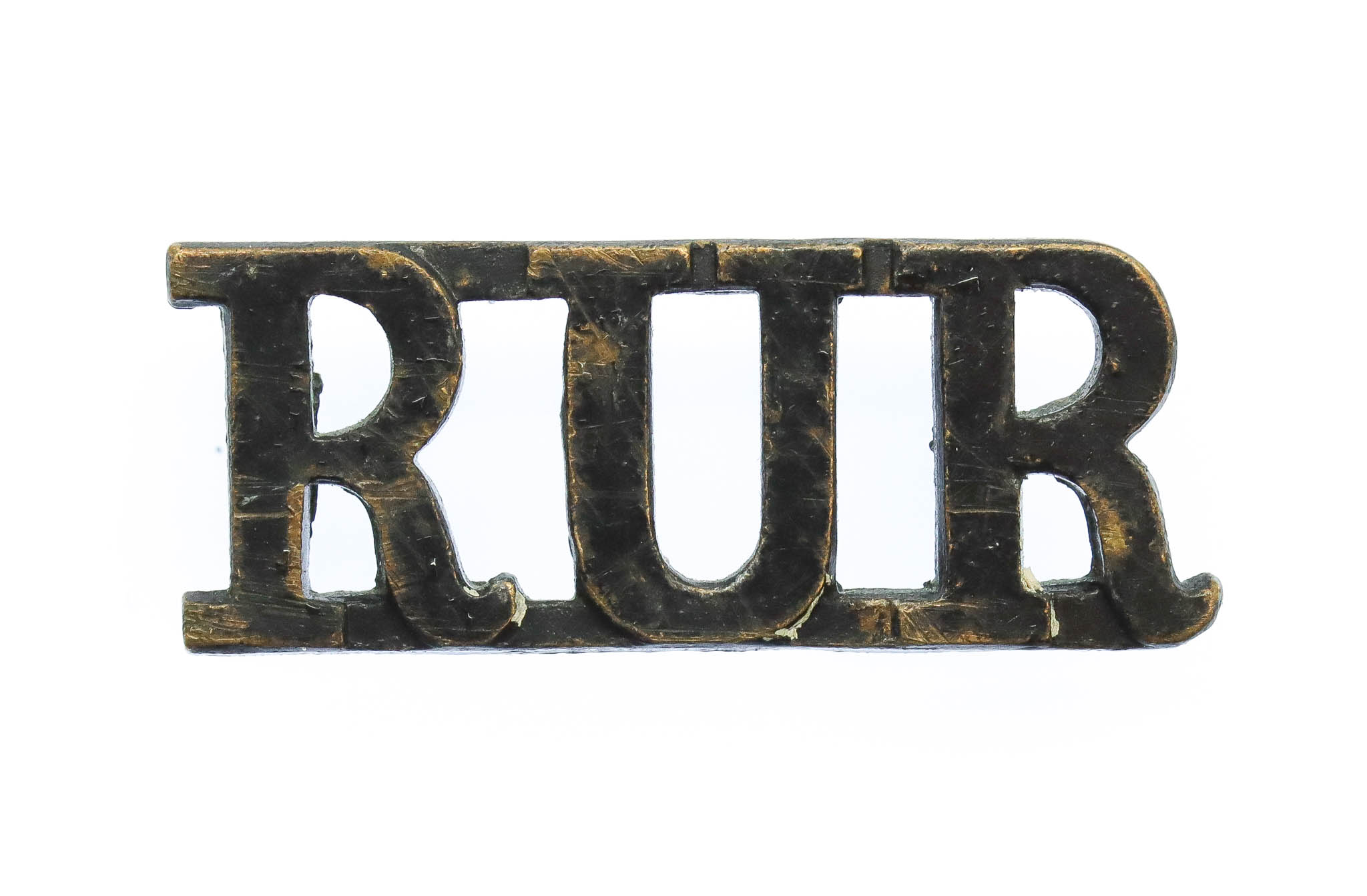 Royal Ulster Rifles (R.U.R.) Shoulder Title