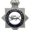 Surrey Constabulary Senior Officer's Enamelled Cap Badge - King's Crown