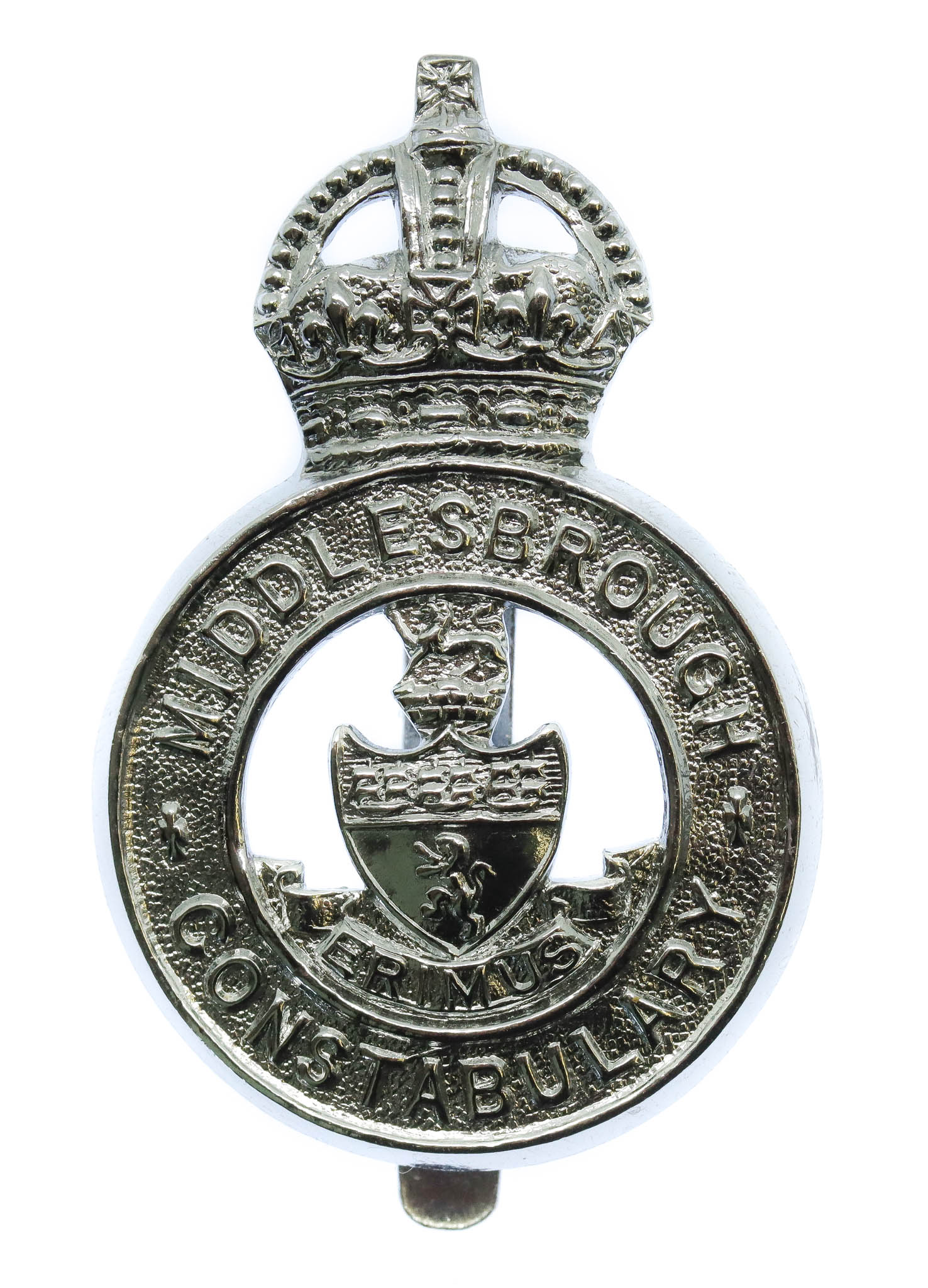 Middlesbrough Borough Police Cap Badge - King's Crown