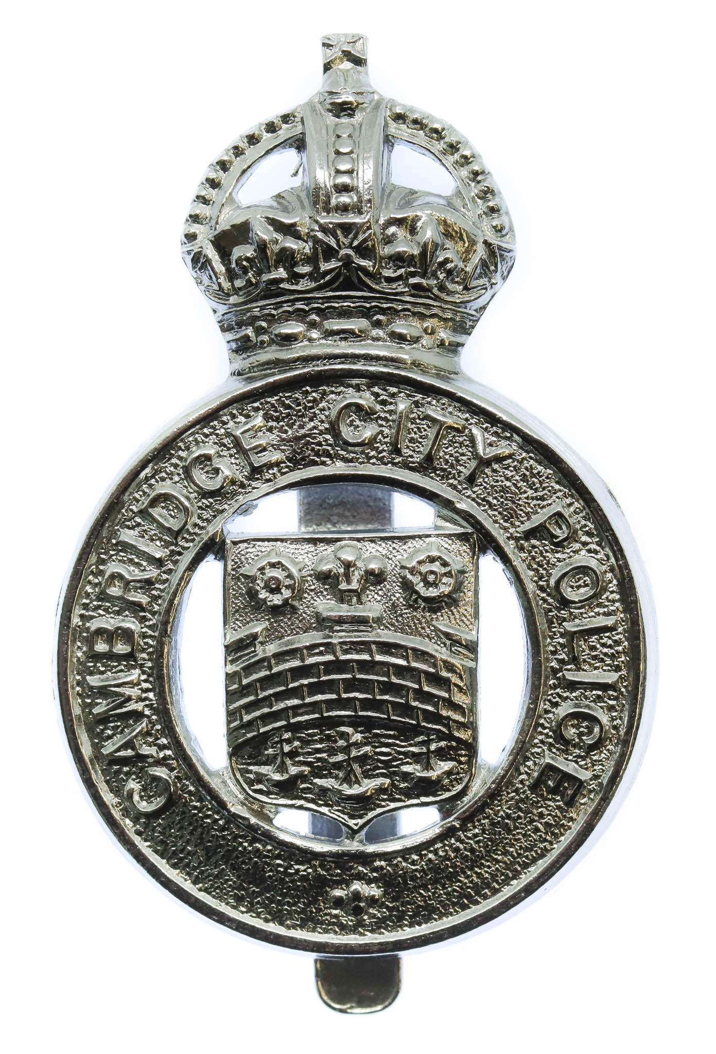 Cambridge City Police Cap Badge - King's Crown