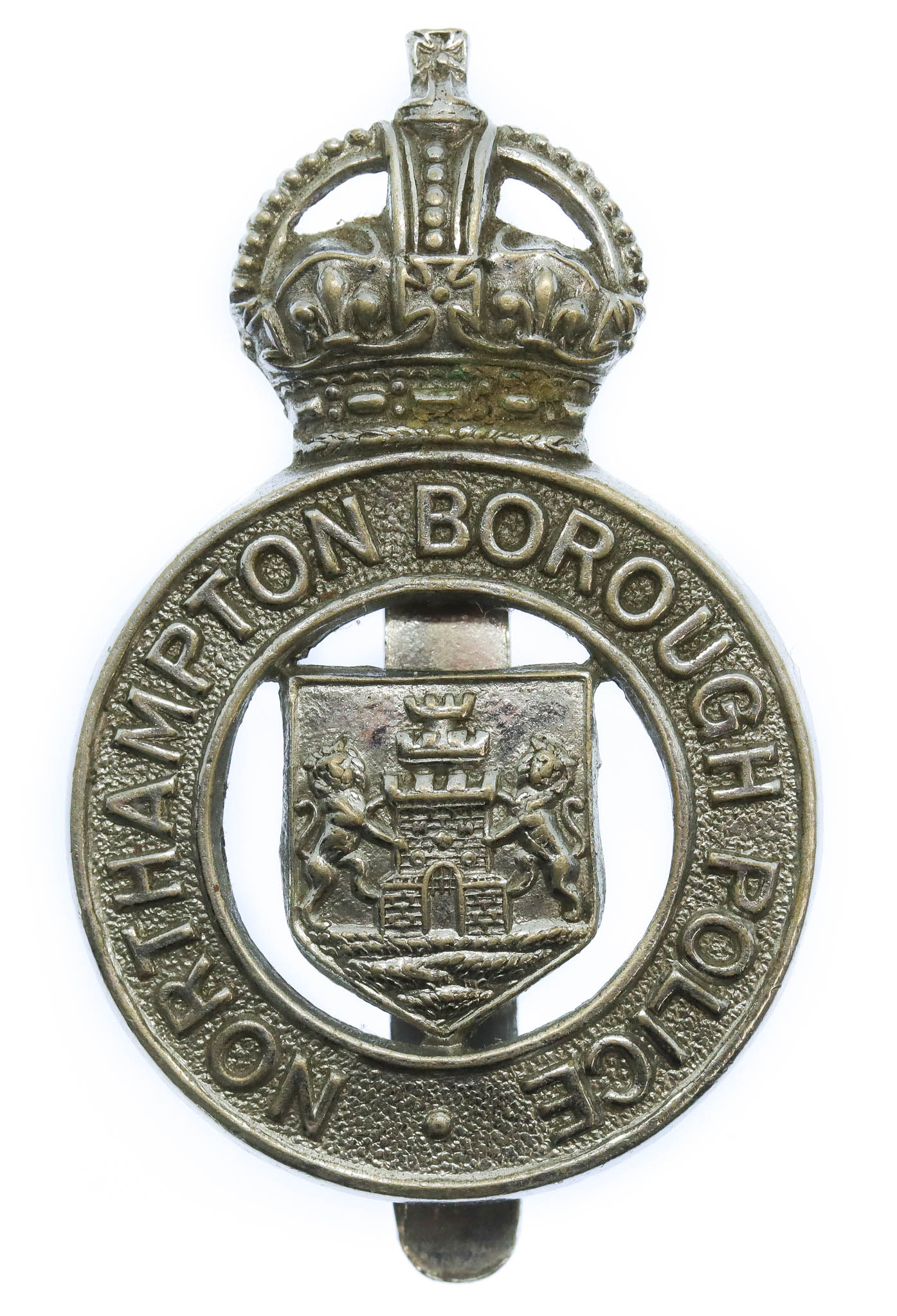 Northampton Borough Police Cap Badge - King's Crown