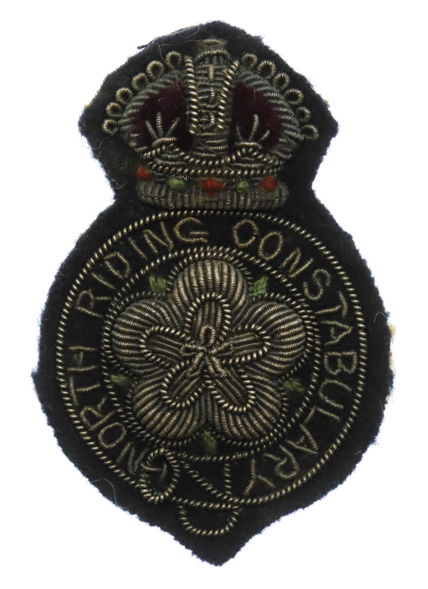 North Riding Constabulary Bullion Cap Badge - King's Crown