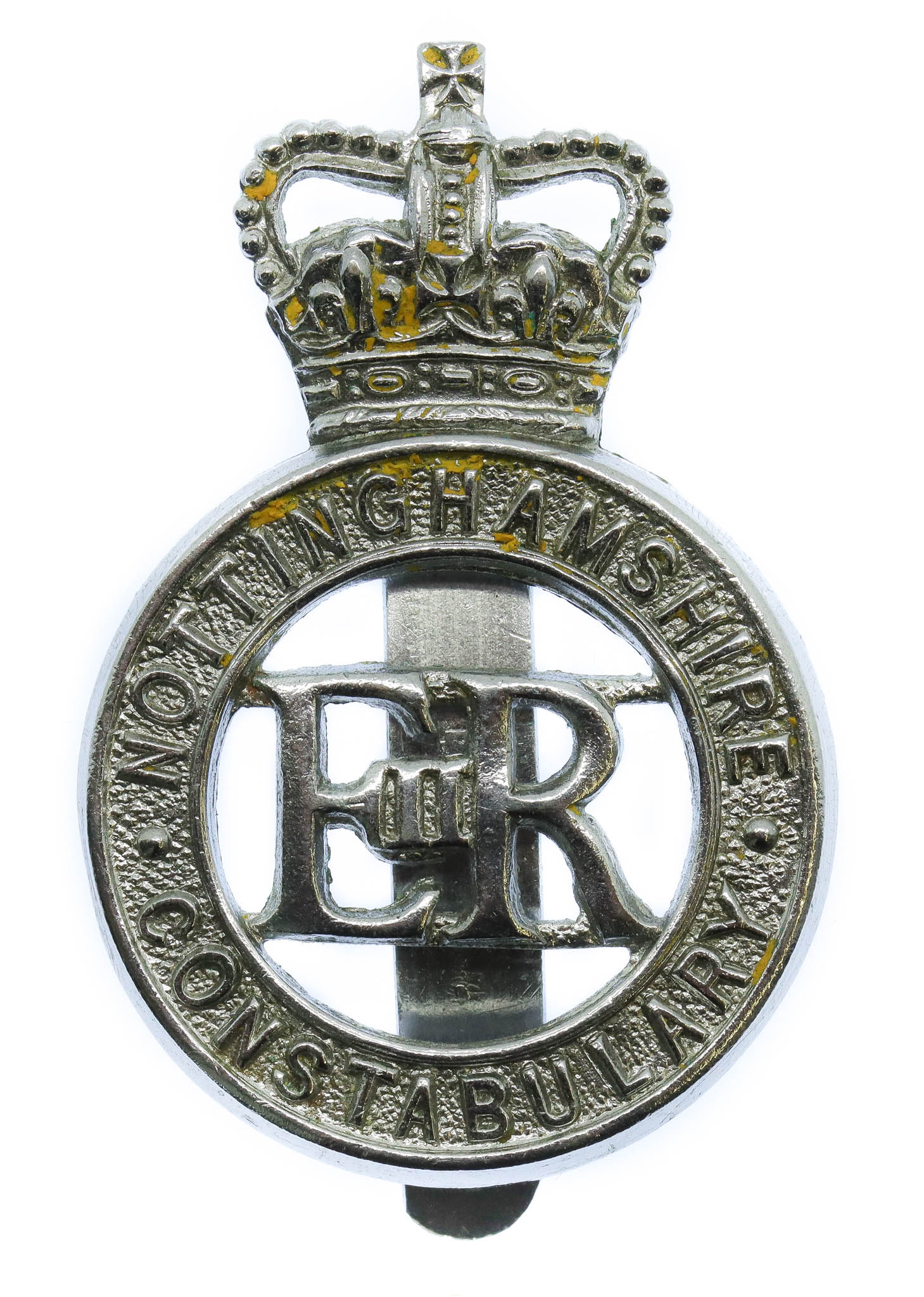 Nottinghamshire Constabulary Cap Badge - Queen's Crown