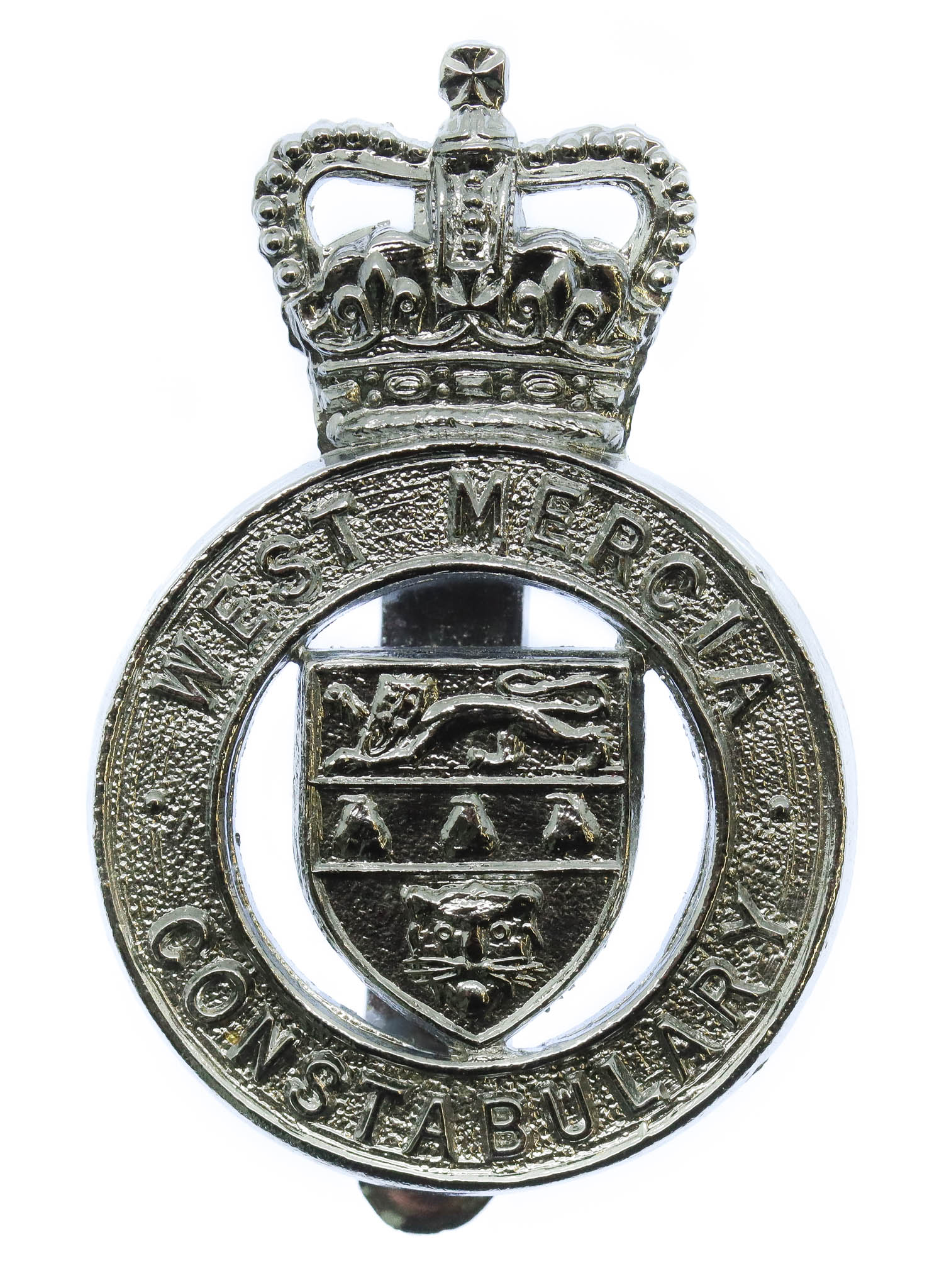 West Mercia Constabulary Cap Badge - Queen's Crown