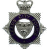 Leeds City Police Senior Officer's Enamelled Cap Badge - Queen's Crown