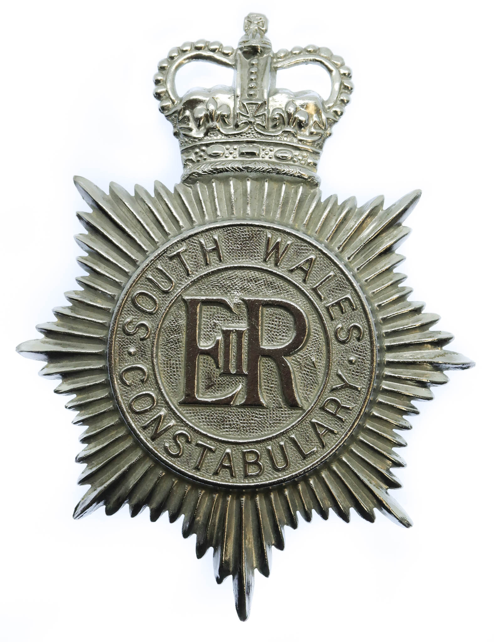 South Wales Constabulary Helmet Plate - Queen's Crown
