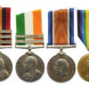 QSA (Clasps - Cape Colony, Orange Free State, Transvaal), KSA (Clasps - South Africa 1901, South Africa 1902), WW1 British War Medal and Victory Medal Group of Four - Pte. H. Moult, Notts & Derby Regiment - Died of Wounds