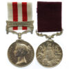 Indian Mutiny Medal (Clasp - Central India) and Army Long Service & Good Conduct Medal Pair - Sergt. G. Bloor, 95th Regiment of Foot (Derbyshire)