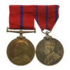 City of London Police 1902 and 1911 Coronation Medal Pair - P.S. G. Angier