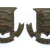 Pair of Essex Regiment Officer's Service Dress Collar Badges