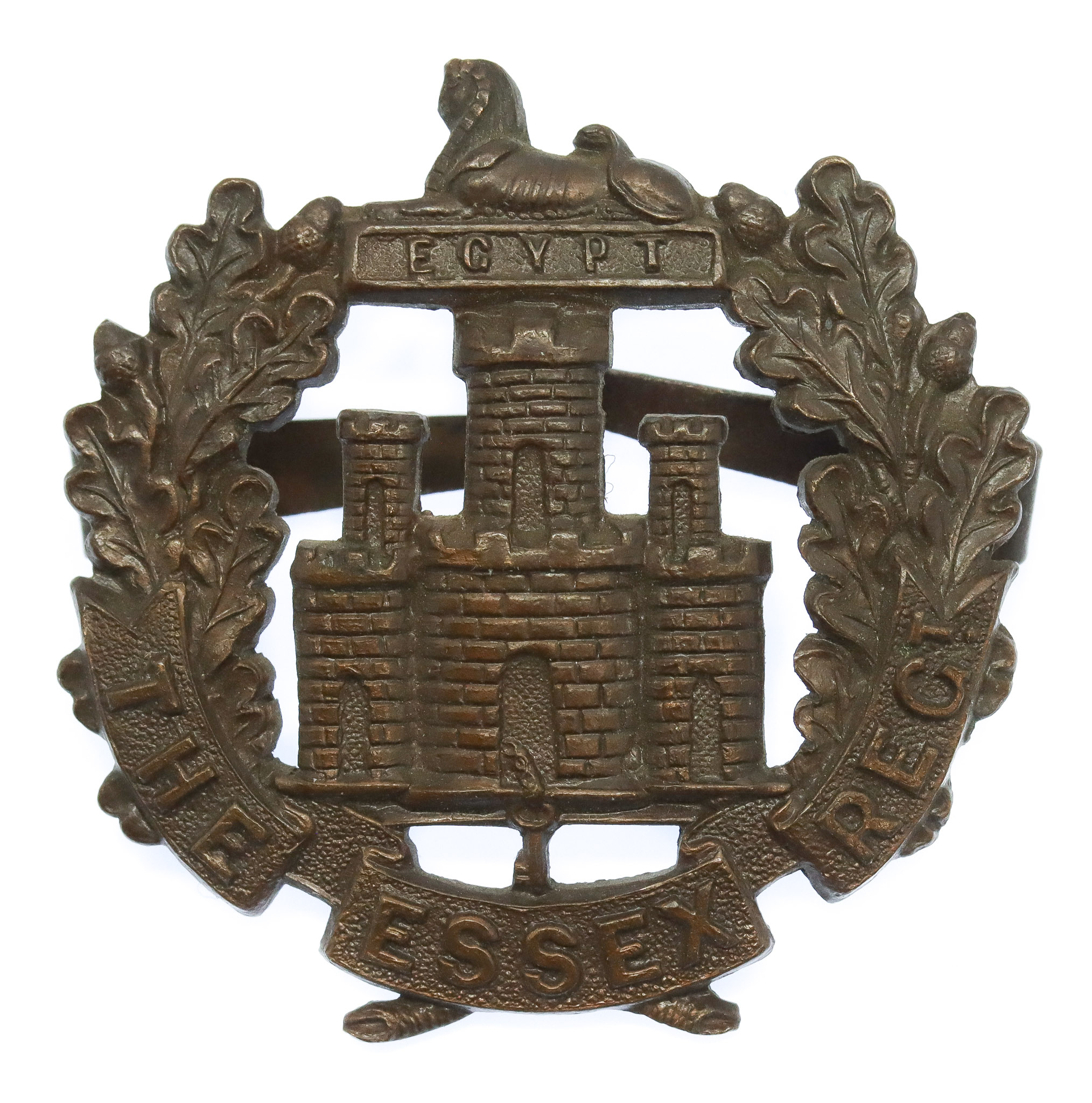 Essex Regiment Officer's Service Dress Cap badge