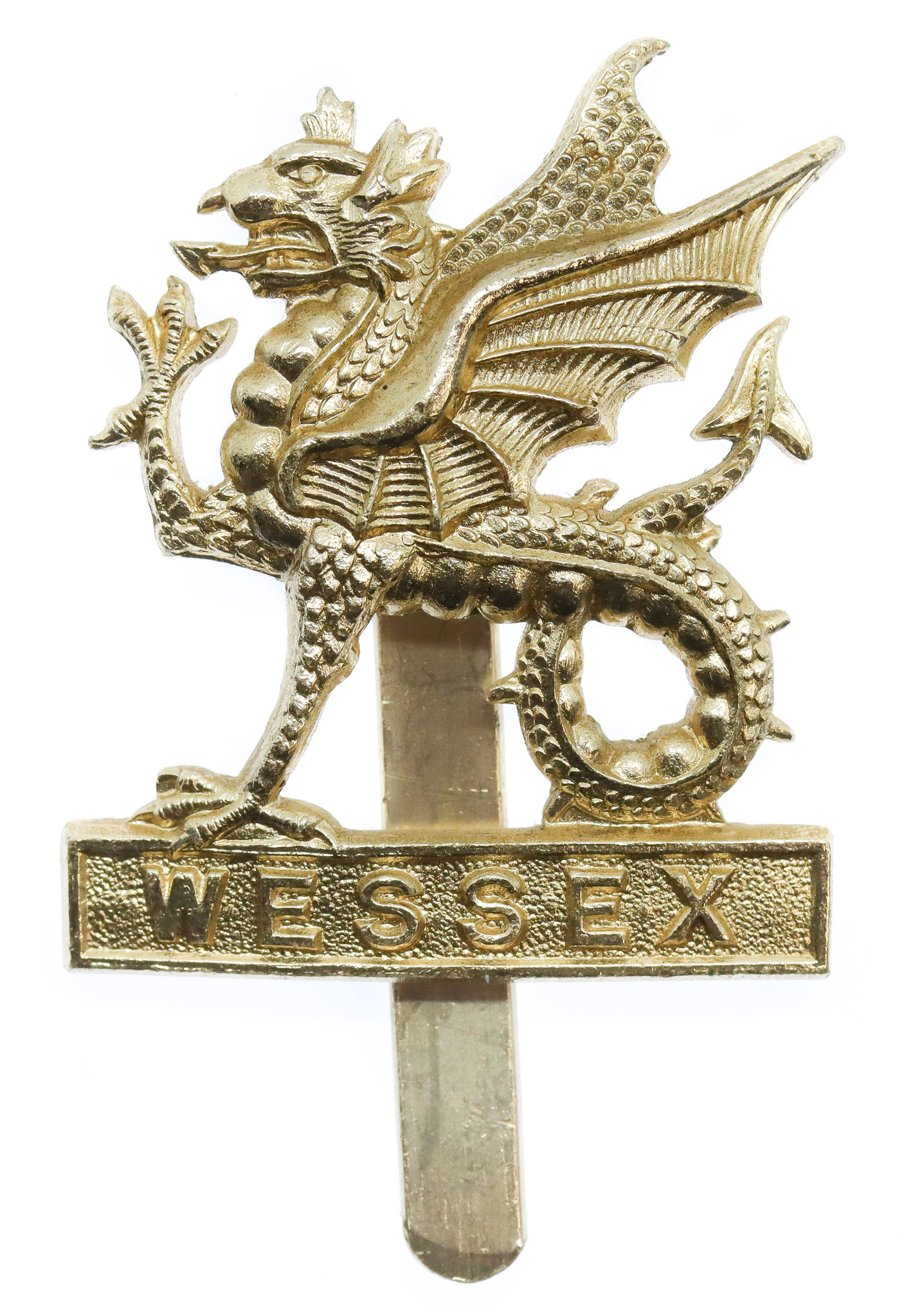 Wessex Brigade Anodised (Staybrite) Cap Badge