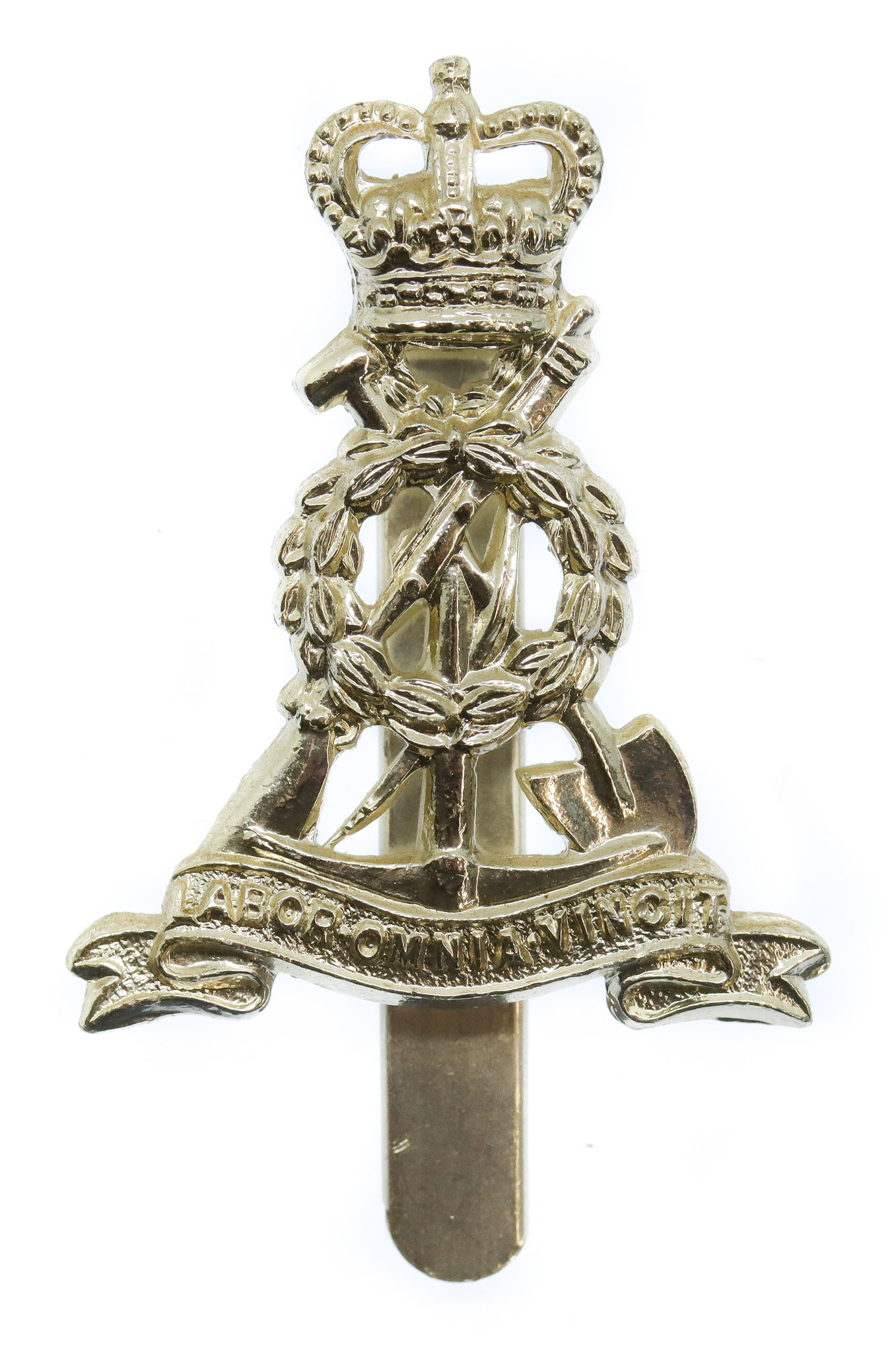 Pioneer Corps Anodised (Staybrite) Cap Badge