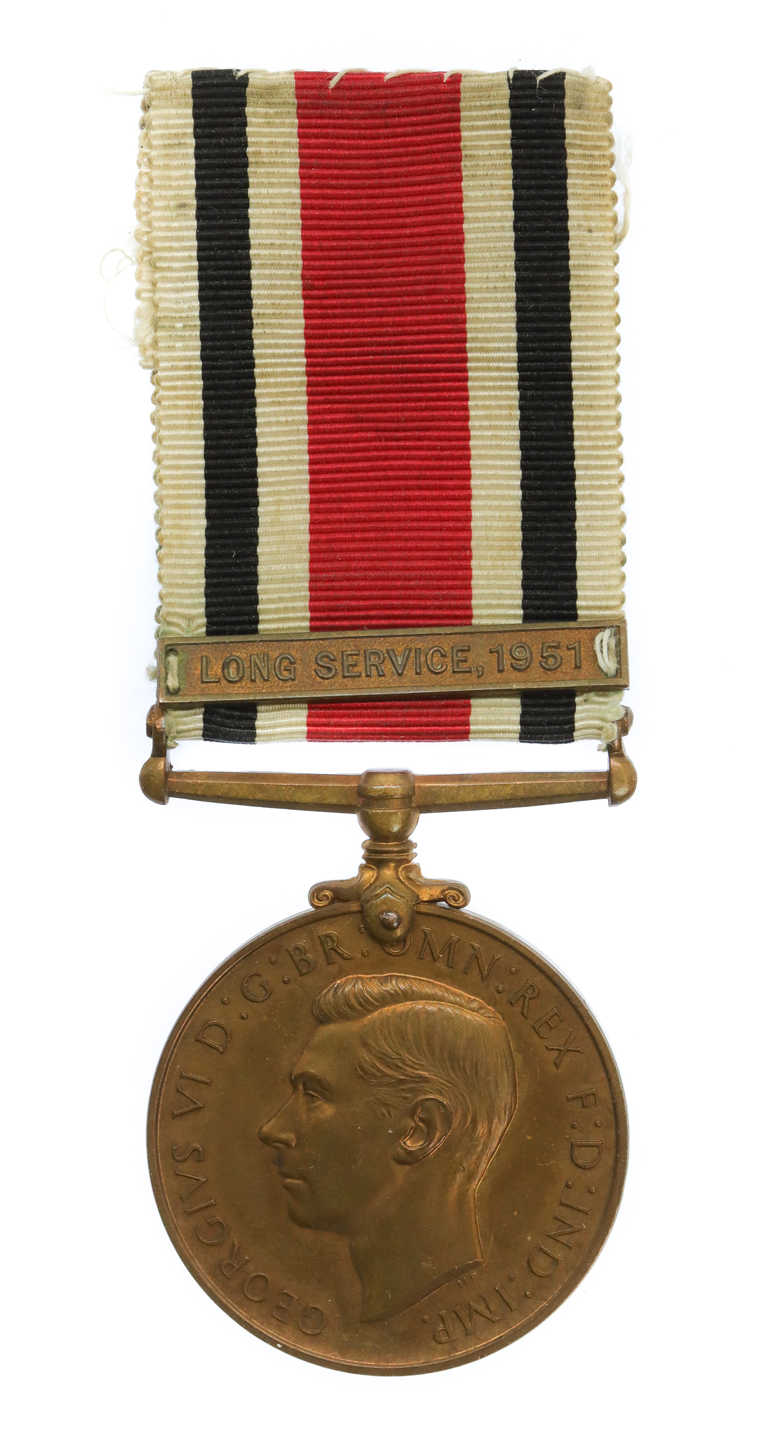 George VI Special Constabulary Long Service Medal (Bar - Long Service, 1951) - Albert H. Milton