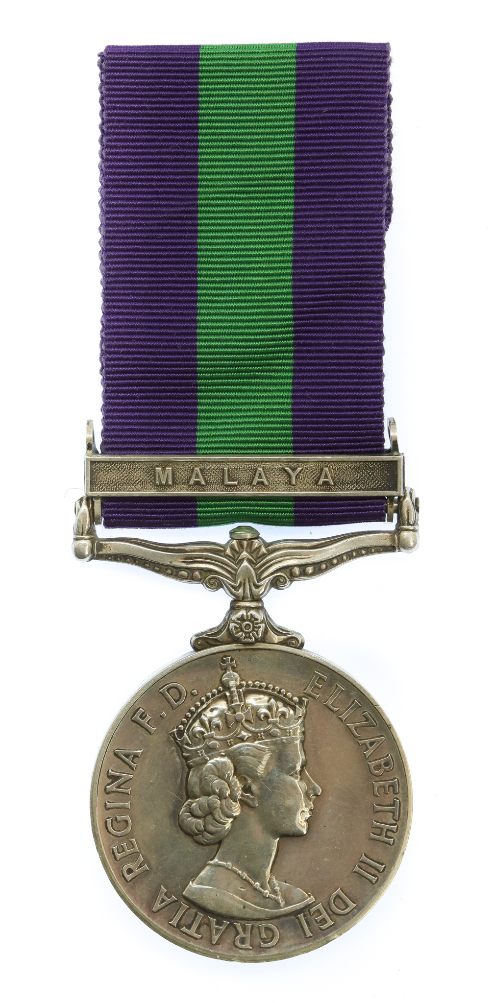 Elizabeth II General Service Medal (Clasp - Malaya) - Pte. E. Bone, East Yorkshire Regiment