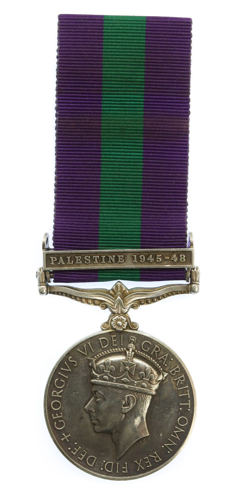 General Service Medal (Clasp - Palestine 1945-48) - Pte. G.W. Mallon, Royal Electrical & Mechanical Engineers